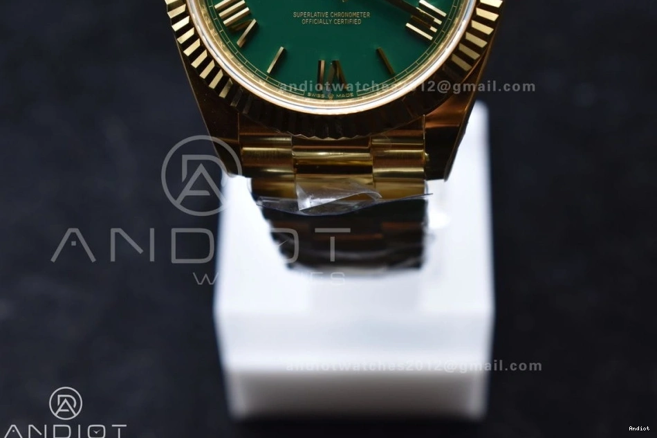 228238 Day VR3255 Green 1:1 President Weight) Roman (Gain 40 on Date Dial Best Bracelet Edition YG ARF 0327